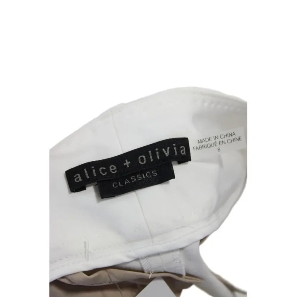 Alice + Olivia Unisex White Shorts Size 8